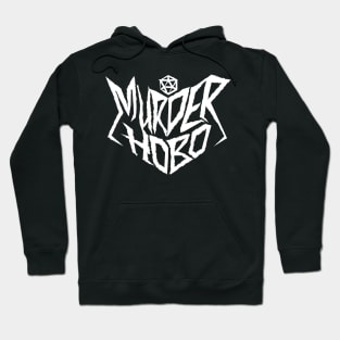 Murder Hobo DnD Metal Band Logo Hoodie